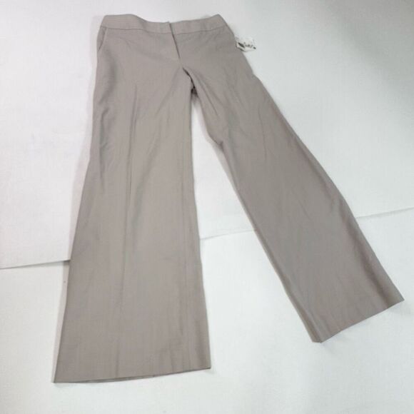Liz Claiborne Dress Pants Womens 8 Sloane Wool Tan  Career Boot Straight Cut NEW - Picture 1 of 10